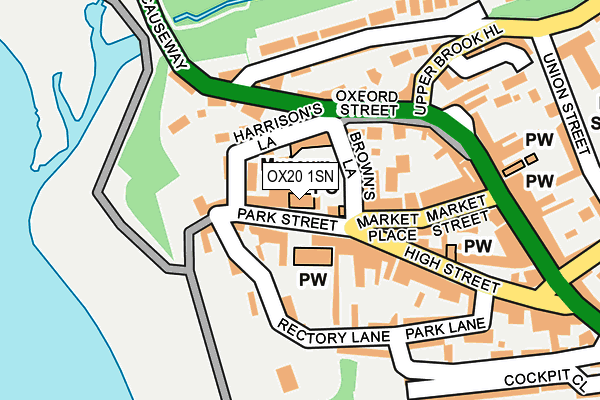 OX20 1SN map - OS OpenMap – Local (Ordnance Survey)