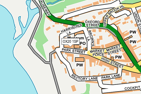 OX20 1SP map - OS OpenMap – Local (Ordnance Survey)