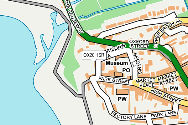 OX20 1SR map - OS OpenMap – Local (Ordnance Survey)