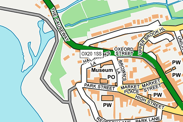 OX20 1SS map - OS OpenMap – Local (Ordnance Survey)