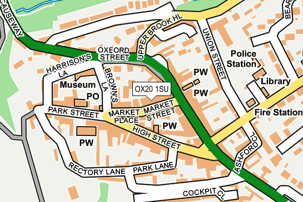 OX20 1SU map - OS OpenMap – Local (Ordnance Survey)
