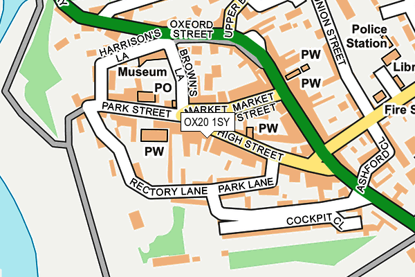 OX20 1SY map - OS OpenMap – Local (Ordnance Survey)