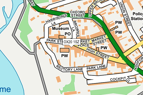 OX20 1SZ map - OS OpenMap – Local (Ordnance Survey)