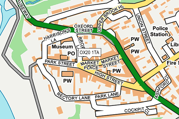 OX20 1TA map - OS OpenMap – Local (Ordnance Survey)