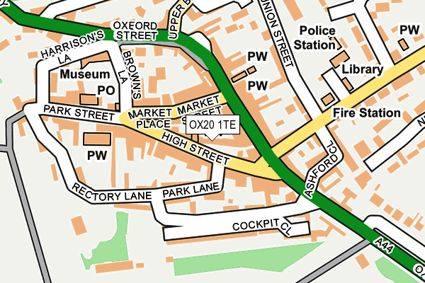 Map of WOODSTOCK OPTICIANS LIMITED at local scale