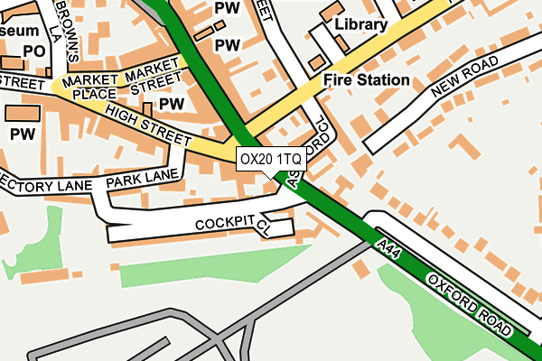 OX20 1TQ map - OS OpenMap – Local (Ordnance Survey)