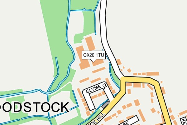 OX20 1TU map - OS OpenMap – Local (Ordnance Survey)