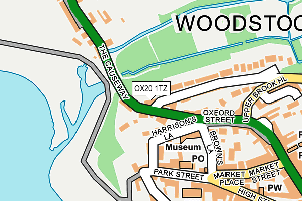 OX20 1TZ map - OS OpenMap – Local (Ordnance Survey)