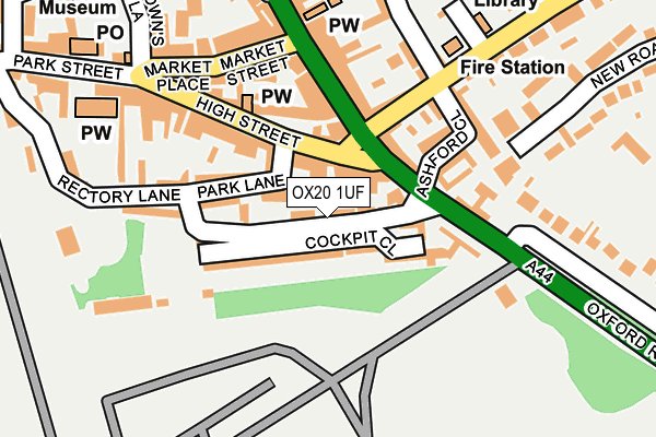 OX20 1UF map - OS OpenMap – Local (Ordnance Survey)