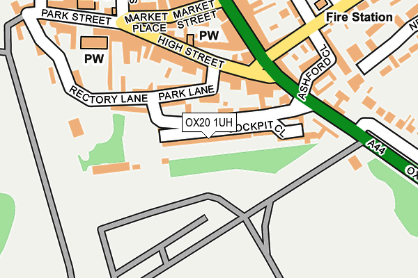 OX20 1UH map - OS OpenMap – Local (Ordnance Survey)