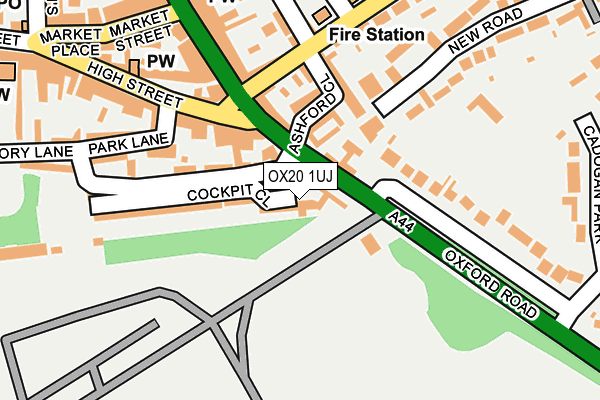 OX20 1UJ map - OS OpenMap – Local (Ordnance Survey)