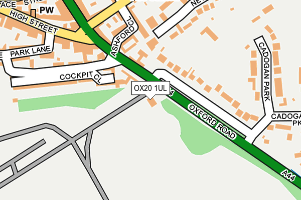 OX20 1UL map - OS OpenMap – Local (Ordnance Survey)