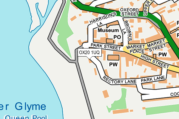 OX20 1UQ map - OS OpenMap – Local (Ordnance Survey)