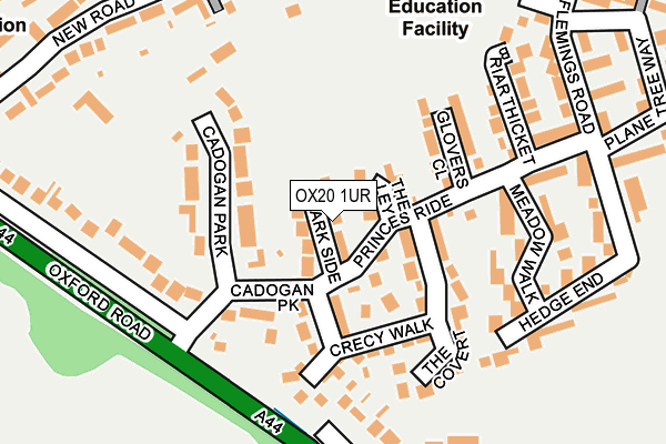 OX20 1UR map - OS OpenMap – Local (Ordnance Survey)