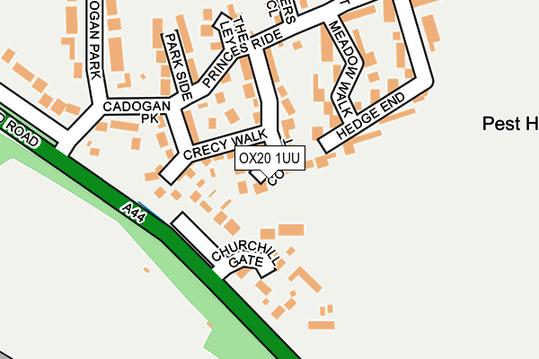 OX20 1UU map - OS OpenMap – Local (Ordnance Survey)