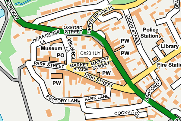 OX20 1UY map - OS OpenMap – Local (Ordnance Survey)