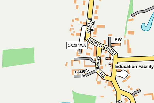 OX20 1WA map - OS OpenMap – Local (Ordnance Survey)