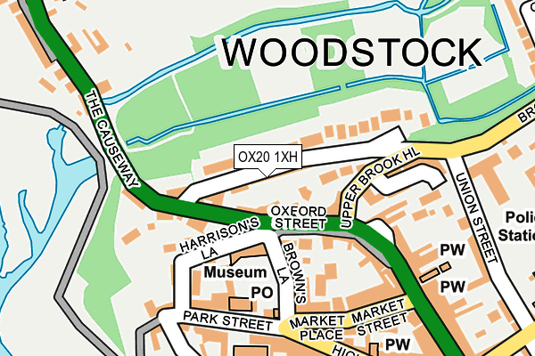 OX20 1XH map - OS OpenMap – Local (Ordnance Survey)