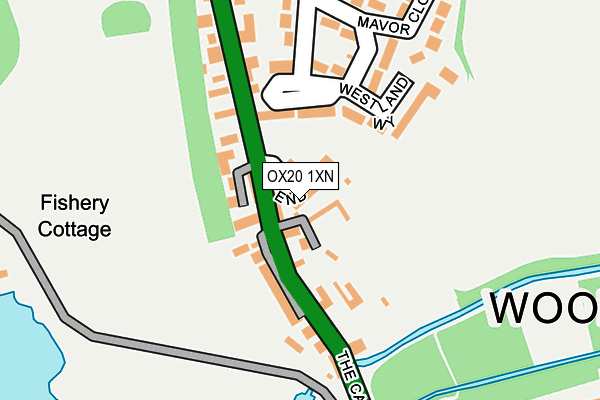 OX20 1XN map - OS OpenMap – Local (Ordnance Survey)