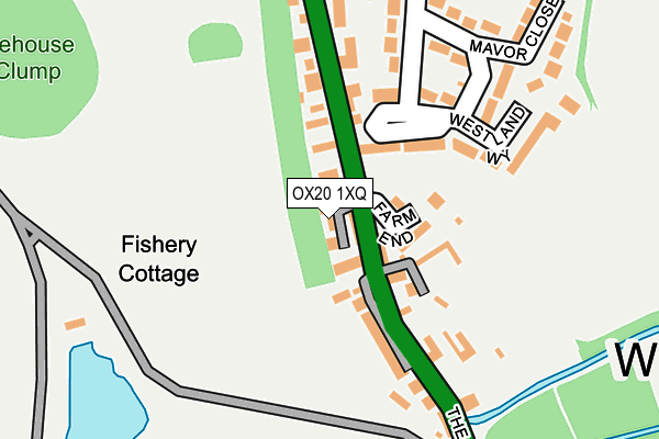 OX20 1XQ map - OS OpenMap – Local (Ordnance Survey)