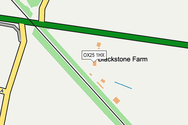 OX25 1HX map - OS OpenMap – Local (Ordnance Survey)