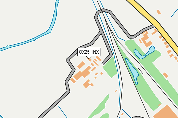 OX25 1NX map - OS OpenMap – Local (Ordnance Survey)