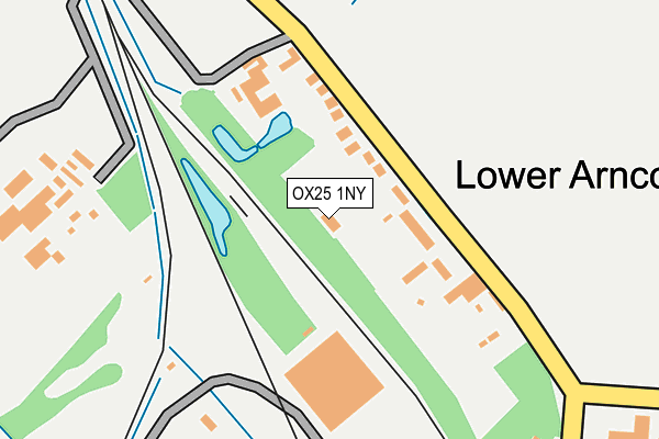 OX25 1NY map - OS OpenMap – Local (Ordnance Survey)
