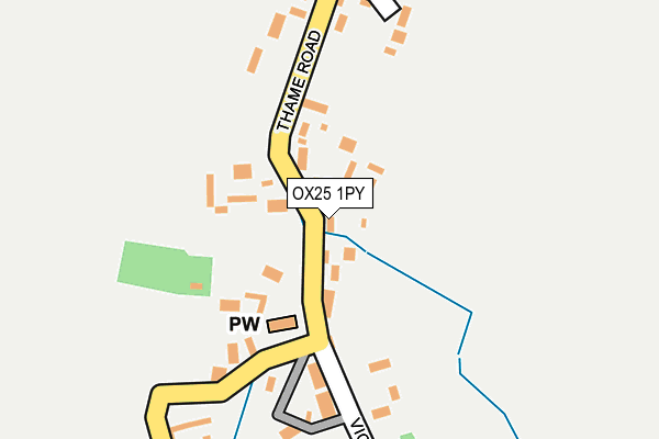 OX25 1PY map - OS OpenMap – Local (Ordnance Survey)