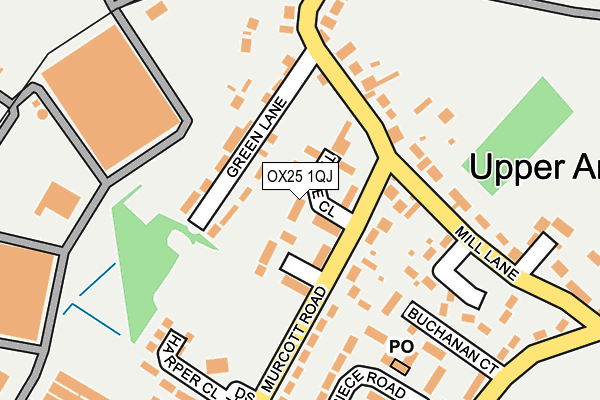 OX25 1QJ map - OS OpenMap – Local (Ordnance Survey)