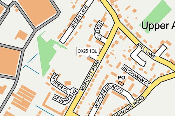 OX25 1QL map - OS OpenMap – Local (Ordnance Survey)
