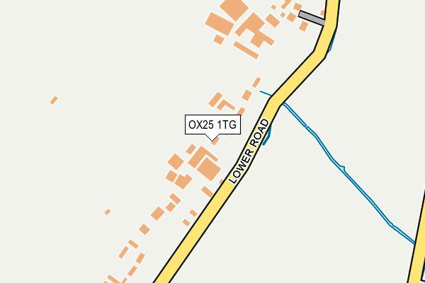 OX25 1TG map - OS OpenMap – Local (Ordnance Survey)