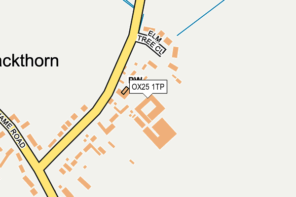 OX25 1TP map - OS OpenMap – Local (Ordnance Survey)