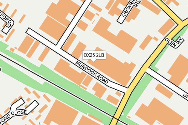 OX25 2LB map - OS OpenMap – Local (Ordnance Survey)