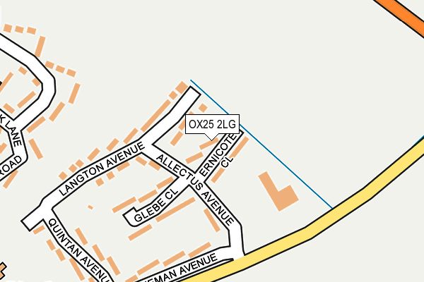 OX25 2LG map - OS OpenMap – Local (Ordnance Survey)
