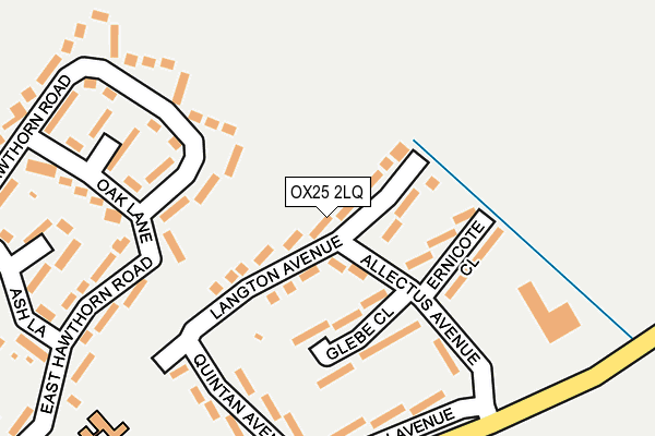 OX25 2LQ map - OS OpenMap – Local (Ordnance Survey)