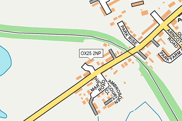 OX25 2NP map - OS OpenMap – Local (Ordnance Survey)