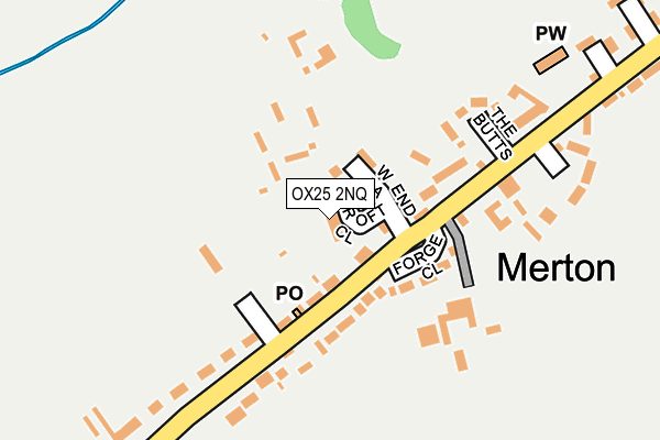 OX25 2NQ map - OS OpenMap – Local (Ordnance Survey)