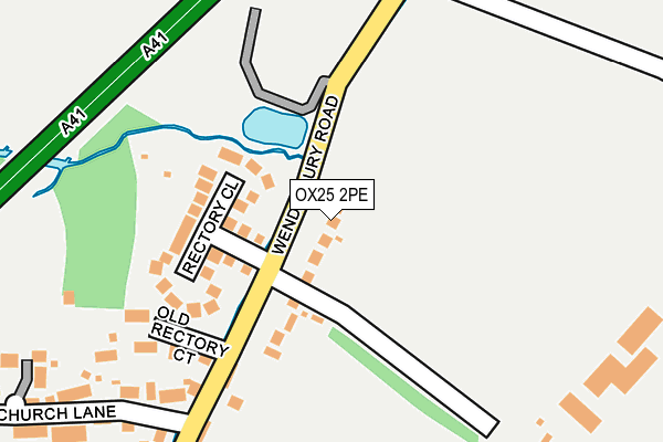 OX25 2PE map - OS OpenMap – Local (Ordnance Survey)