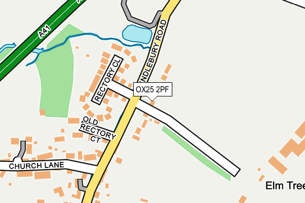 OX25 2PF map - OS OpenMap – Local (Ordnance Survey)