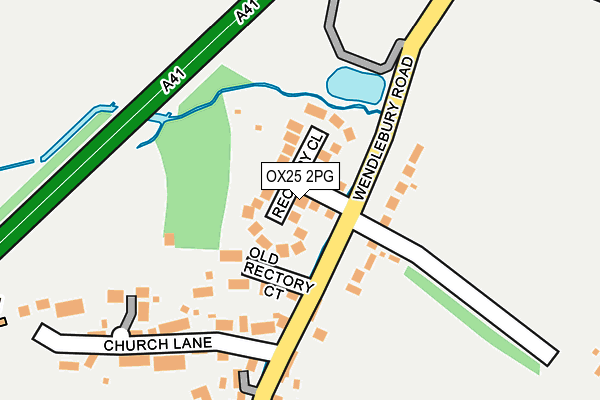 OX25 2PG map - OS OpenMap – Local (Ordnance Survey)