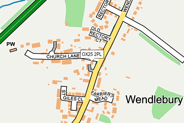 OX25 2PL map - OS OpenMap – Local (Ordnance Survey)