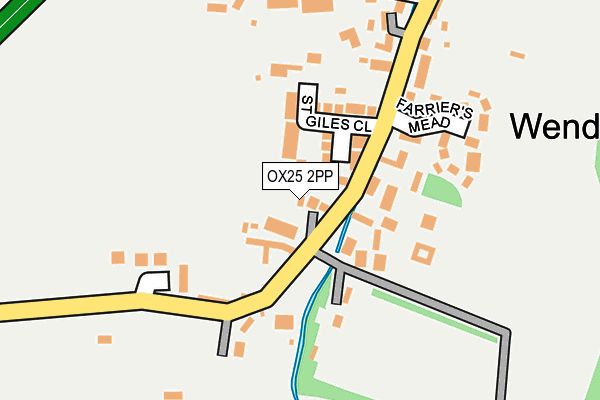 OX25 2PP map - OS OpenMap – Local (Ordnance Survey)