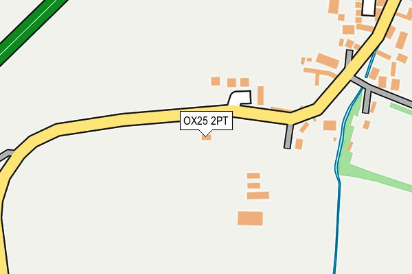 OX25 2PT map - OS OpenMap – Local (Ordnance Survey)