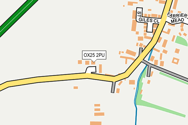 OX25 2PU map - OS OpenMap – Local (Ordnance Survey)