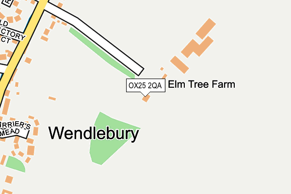 OX25 2QA map - OS OpenMap – Local (Ordnance Survey)