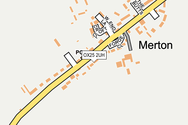 OX25 2UH map - OS OpenMap – Local (Ordnance Survey)