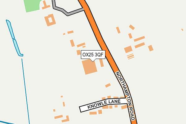 OX25 3QF map - OS OpenMap – Local (Ordnance Survey)