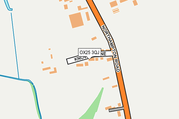 OX25 3QJ map - OS OpenMap – Local (Ordnance Survey)