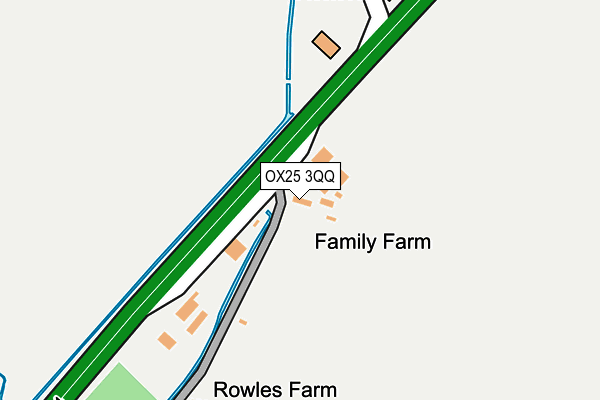 OX25 3QQ map - OS OpenMap – Local (Ordnance Survey)