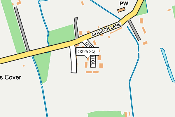 OX25 3QT map - OS OpenMap – Local (Ordnance Survey)